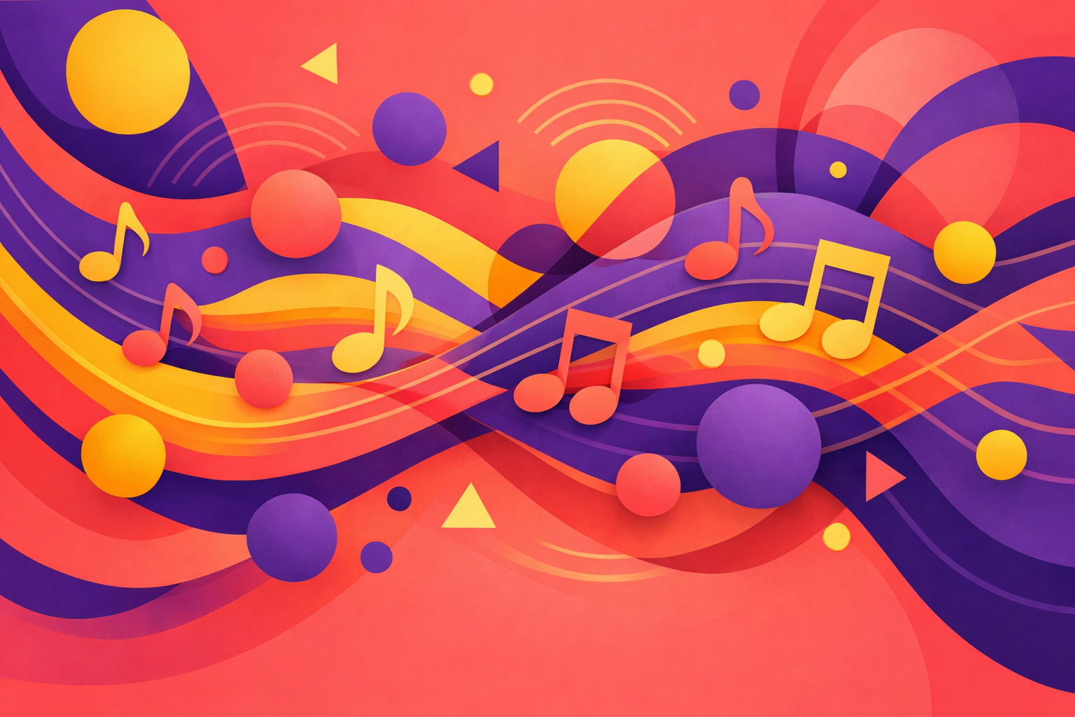 Ondas musicales abstractas